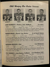 Load image into Gallery viewer, 1968 Vintage Canadian Football League Winnipeg Blue Bombers Media Guide Program
