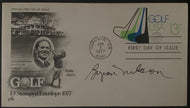1977 Byron Nelson Signed First Day Issue Augusta National Envelope Golf JSA