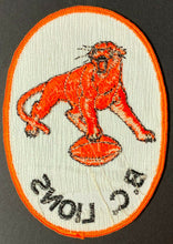 Load image into Gallery viewer, B.C. Lions Jersey Patch CFL Football Vintage Jersey Crest Logo British Columbia
