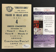 Load image into Gallery viewer, Joseph Szigeti Famed Violinist Autographed Postcard Signed At 1941 Concert JSA
