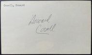 Howard Cosell ABC Sports Journalist Autographed Index Card Signed JSA COA