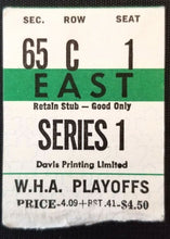 Load image into Gallery viewer, 1974-75 WHA Hockey Ticket Stub Game 3 Playoff Toronto Toros San Diego Mariners
