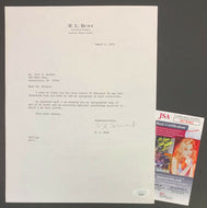 H.L. Hunt Autographed Letter Signed American Oil Tycoon Haroldson Lafayette JSA