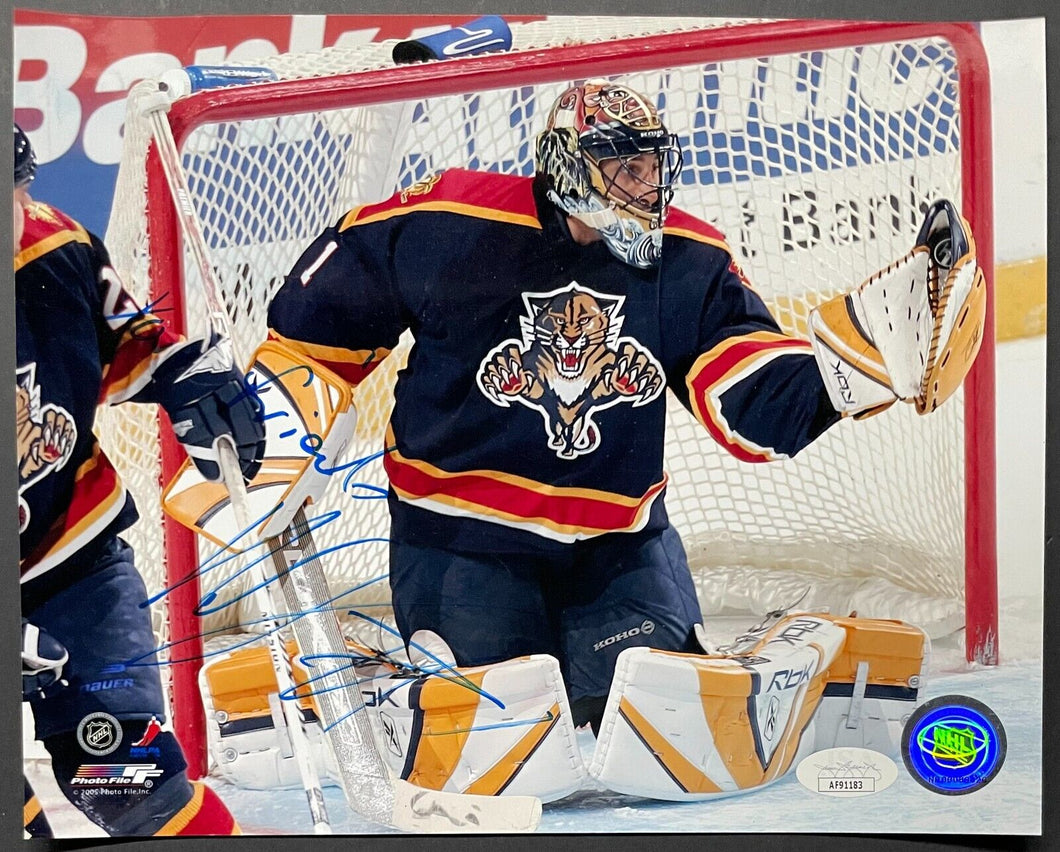 Roberto Luongo Signed Florida Panthers NHL Hockey 8x10 Photo Autographed HOF JSA