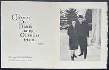 Load image into Gallery viewer, 1964 John Diefenbaker Christmas Card Vintage Former Prime Minister Canada
