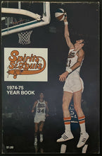 Load image into Gallery viewer, 1974-75 ABA Basketball Spirits of St Louis Yearbook Young Bob Costas Featured
