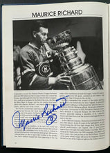 Load image into Gallery viewer, 1995 Vintage Signed Hockey Superstar Book Autographed 15 HOFers Maurice Richard
