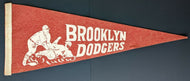 Rare Vintage c1940 Brooklyn Dodgers Pennant 28 Inch Felt MLB Baseball