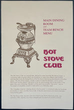 Load image into Gallery viewer, 1980’s Maple Leaf Gardens Hot Stove Club Lot Menu+Placemat+Napkin+Envelope NHL

