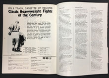 Load image into Gallery viewer, 1974 Muhammad Ali vs George Foreman Closed Circuit Boxing Program Zaire Africa
