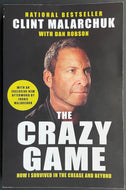 Clint Malarchuk The Crazy Game Autographed Paperback Book Signed Autobiography
