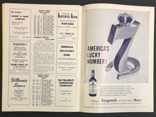 Load image into Gallery viewer, 1958 Boston Garden NHL Hockey Program Bruins vs Chicago Blackhawks Bobby Hull
