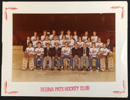 1980 Regina Pats Hockey Club Team Photo Christmas Holiday Card Vintage