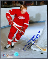 Gary Unger Autographed Color Photo Detroit Red Wings NHL Hockey Signed AJS Holo
