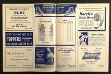 Load image into Gallery viewer, 1955 Chicago Stadium Hockey Program Toronto Maple Leafs v Chicago Blackhawks NHL
