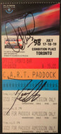 1998 Molson Indy Exhibition Place Signed Race Ticket Autographed Franchitti +