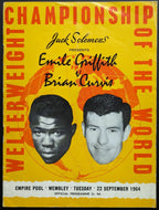 Emile Griffith Welterweight Championship Boxing Program Brian Curvis Empire Pool