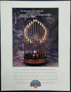 1992 World Series Champs Trophy Toronto Blue Jays Team Issued Blank Back Print