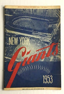 1953 Cincinnati Reds vs New York Giants MLB Polo Grounds Baseball Program