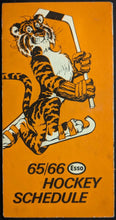 Load image into Gallery viewer, 1965-1966 NHL Hockey Esso Vintage Imperial Oil Fold Out Pocket Schedule
