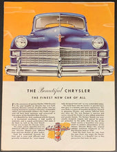 Load image into Gallery viewer, 1946 Chrysler Automobile Classic Car 8 Page Brochure Vintage Old Advertising
