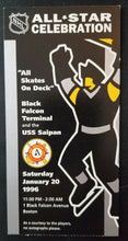 Load image into Gallery viewer, 1996 Fleet Centre NHL Hockey All Star Game Program + 5 Items - Ticket VIP Pass +
