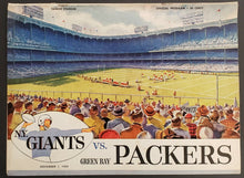 Load image into Gallery viewer, 1959 Yankee Stadium NFL Program New York Giants vs Green Bay Packers Football
