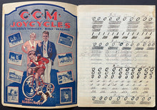 Load image into Gallery viewer, 1920's CCM Scribbler Blue Exercise Book Bicycles Featured Vintage Original
