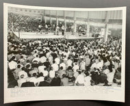 Vintage 1955 Boxing Wire Photo California Crowd Watches Rocky Marciano Training