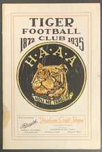 Load image into Gallery viewer, 1935 Canadian Football Hamilton Tigers Program vs Montreal AAA Winged Wheelers
