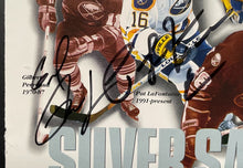 Load image into Gallery viewer, Autographed Signed Buffalo Sabres Program Cover Hasek Perreault Mogilny NHL JSA
