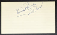 Mel Torme Music Signed Index Card Vintage Jazz Singer Autograph