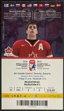 Load image into Gallery viewer, 2015 IIHF World Junior Hockey Championships Ticket Switzerland Germany Toronto
