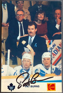 Pat Burns Autographed Signed Toronto Maple Leafs Photo NHL Hockey Coach