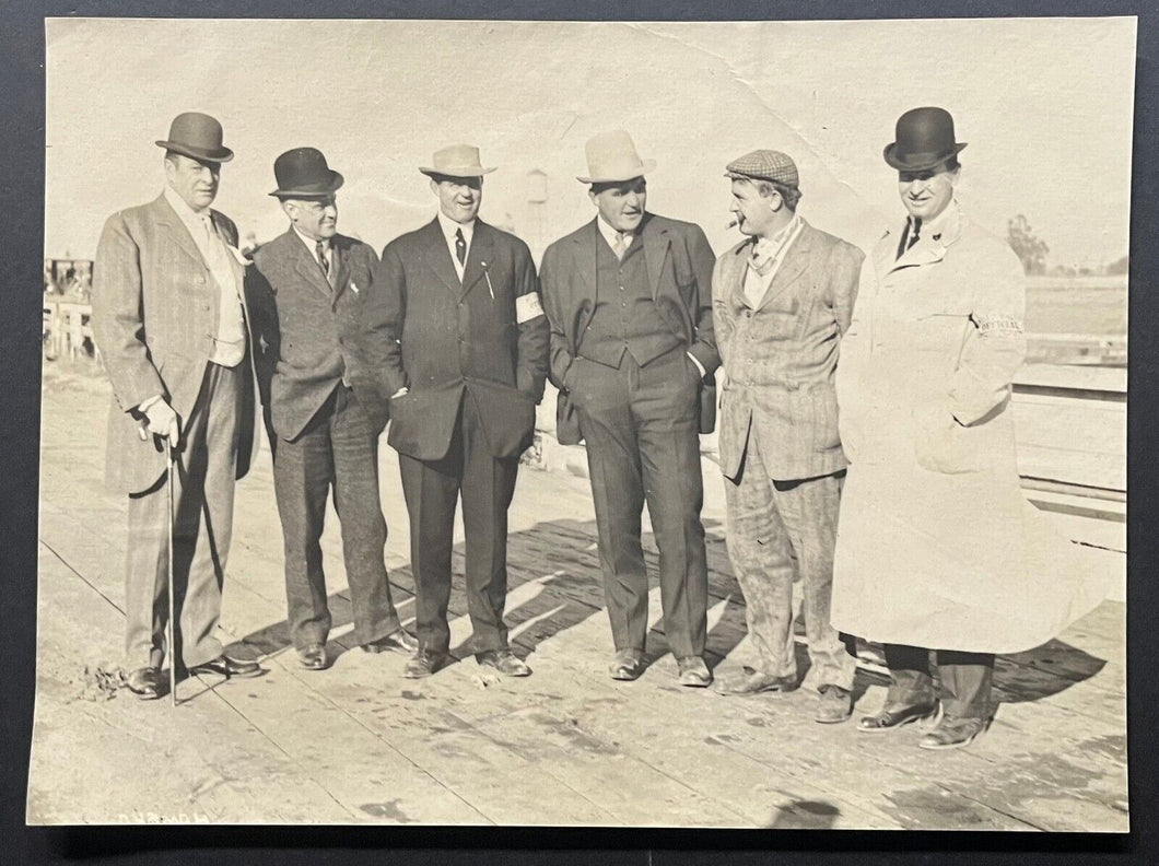 1910 MLB HOFer Frank Chance + Barney Oldfield + Original Photo 6 Star Athletes