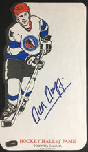 Load image into Gallery viewer, Dick Duff Autographed Hockey Hall Of Fame Postcard Factory Promo NHL Vintage
