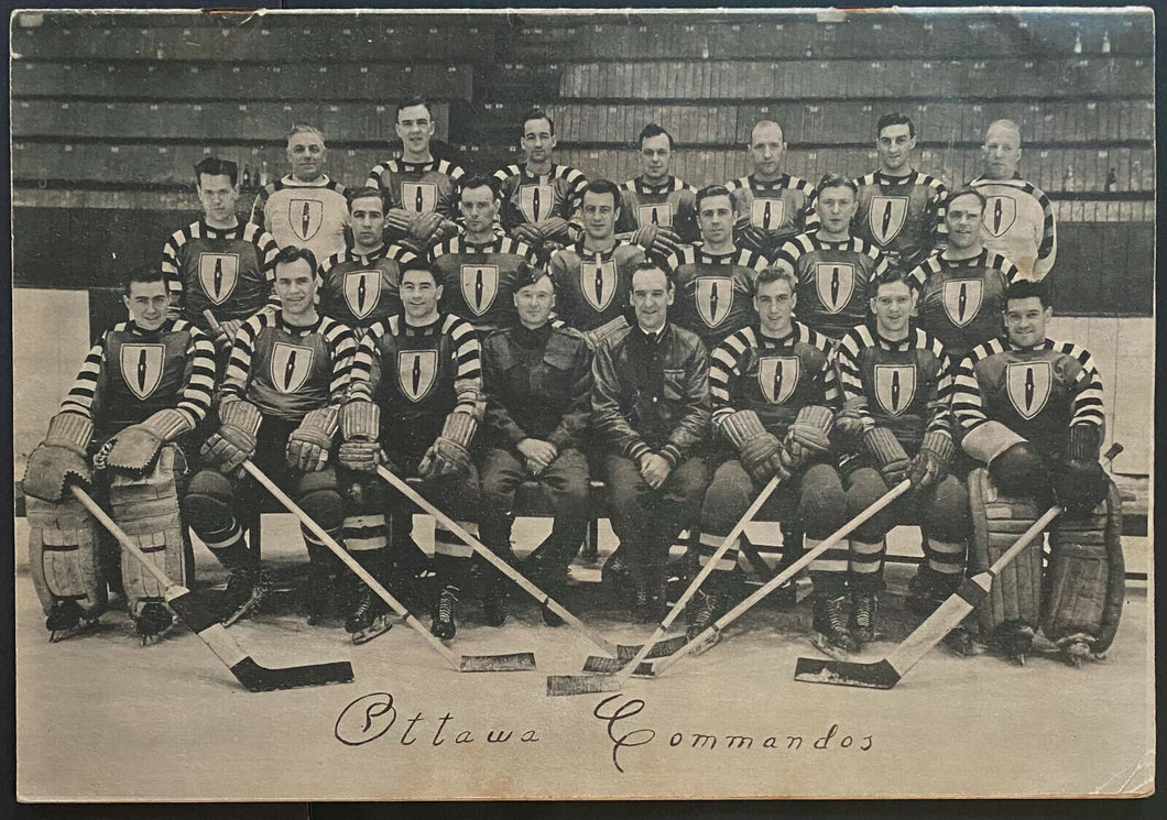 1942-43 Ottawa Commandos Allan Cup Winners Yearbook NHL Players Photos