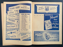Load image into Gallery viewer, 1954 Montreal Forum NHL Hockey Program Canadiens vs Detroit Red Wings Vintage
