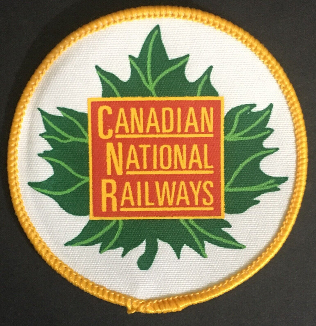 Vtg CNR Canadian National Railways Sew on Patch Crest 2 3/4