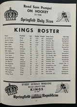 Load image into Gallery viewer, 1968 Springfield Kings AHL Program Gameday Press Note Game Summary
