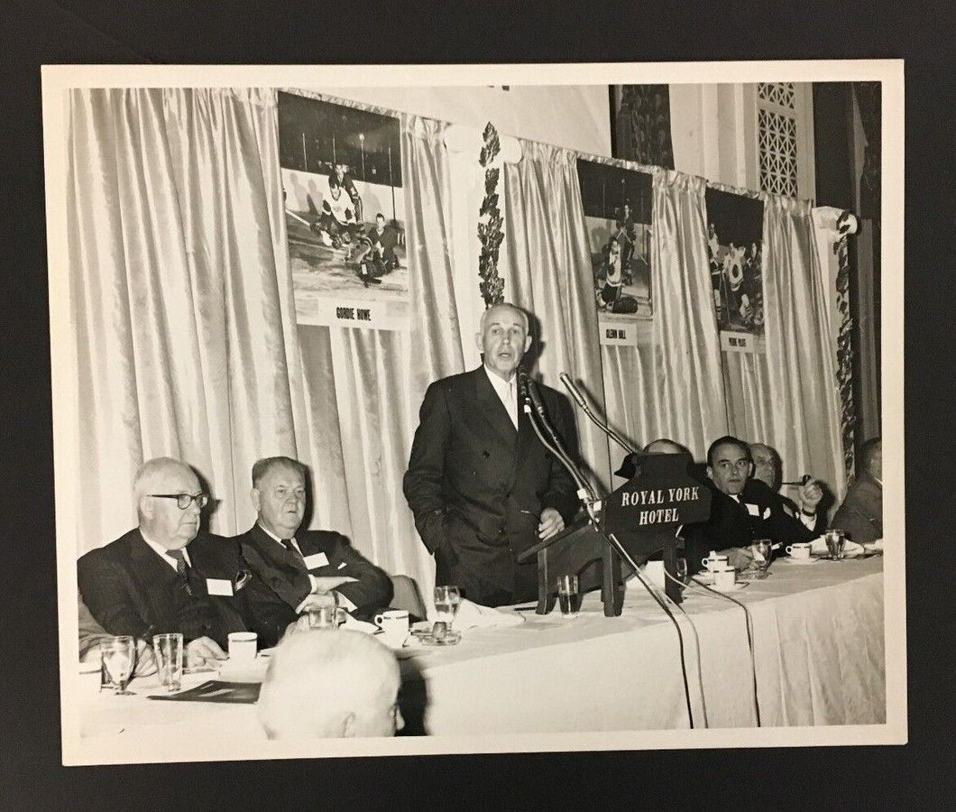 1962 NHL Hockey Awards Banquet Photo Clarence Campbell Toronto Royal York Hotel