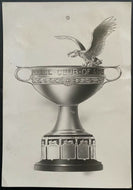 1910 Vintage Type 1 Photo Automobile Club American Grand Prize Trophy LOA