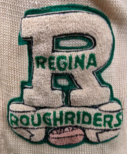 Load image into Gallery viewer, 1947 Regina Roughriders Team Issued Players Cardigan Sweater CFL Art McEwan
