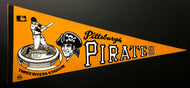 1970's Three Rivers Stadium MLB Pittsburgh Pirates Baseball Pennant Full Size