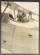 1928 Charles Lindbergh Vintage 1 Photo In Cockpit Flight Of Medication Quebec