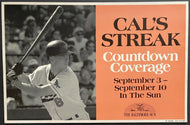 1995 MLB Baseball Cal Ripken Newspaper Insert Poster Baltimore Sun Orioles