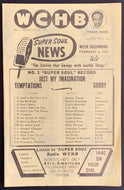1971 WCHB Chart Radio Survey Michigan Music Super Soul News Motown Detroit
