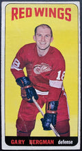 Load image into Gallery viewer, 1964-65 Vintage Detroit Red Wings Gary Bergman Topps Tallboy NHL Hockey Card
