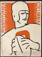 1938 Franklin Field Football Program Columbia Lions vs Penn Quakers Pennsylvania