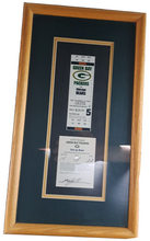 Load image into Gallery viewer, 1995 Green Bay Packers Framed Unused Ticket Chicago Bears Brett Favre NFL

